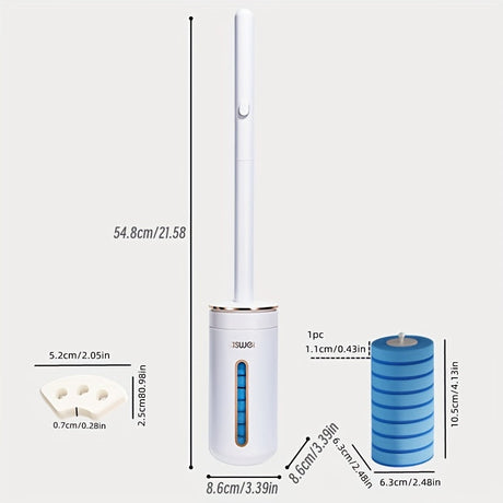 Wall mount toilet brush, 10pcs, lightweight.