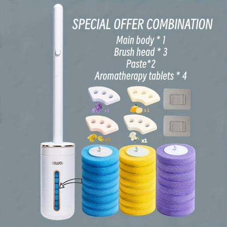 Wall mount toilet brush, 10pcs, lightweight.