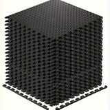 Interlocking Black EVA Fitness Mats Set (20pcs)
