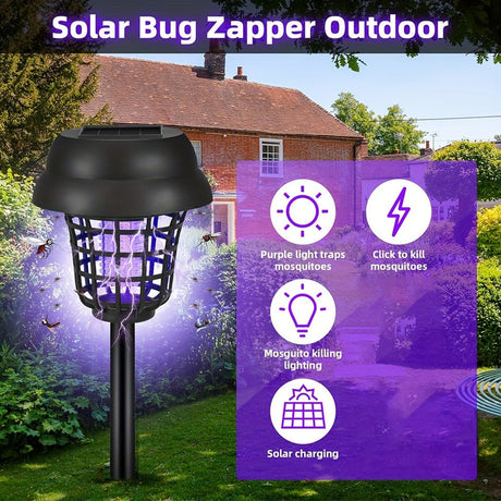 Solar Mosquito Killer Lights Outdoor UV Insect Repellent.