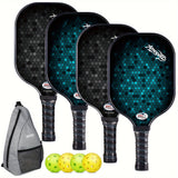 Pickleball Paddle Set 4-Pack Fiberglass Beginners