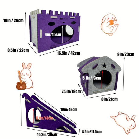 Bunny small animal habitats, lightweight.
