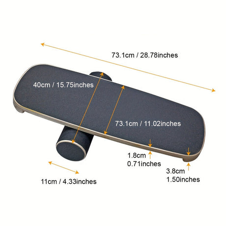Wooden Surf Balance Board for Core Training.