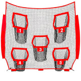 Football Outdoor Target Throwing Net with 5 Pockets