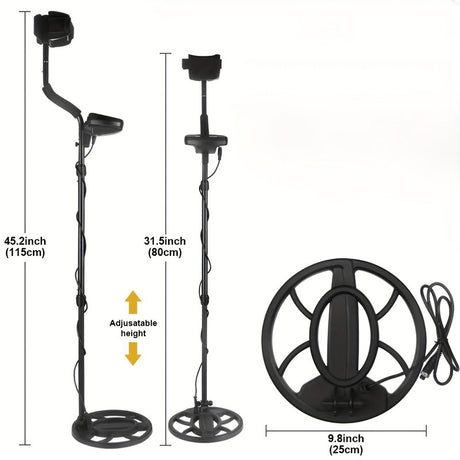 Metal detector, battery powered.