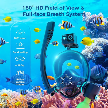 Diving Set with 0.5L Tank and Camera Mount.