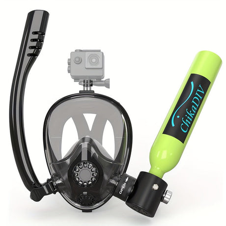Diving Set with 0.5L Tank and Camera Mount.