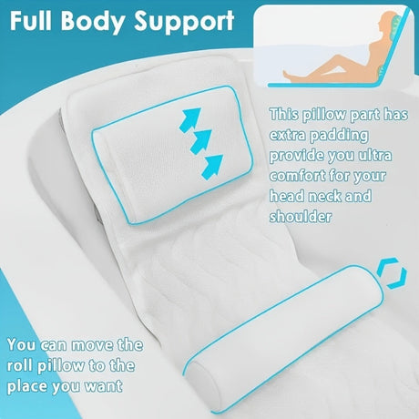 Body bathtub pillow.
