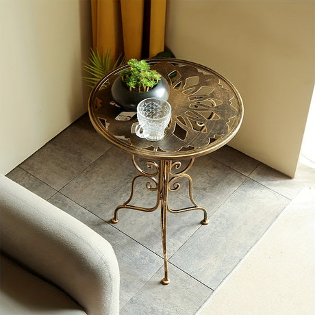 Scrollwork side table.