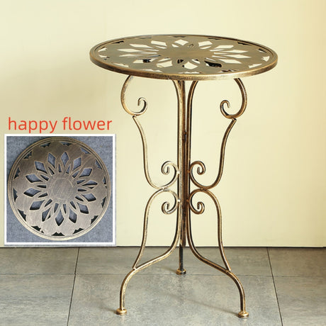 Scrollwork side table.