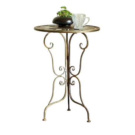 Scrollwork side table.