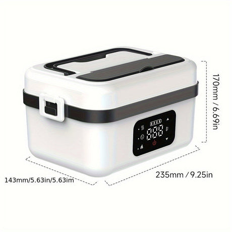 Rechargeable lunch box USB, 1000ml, easy to clean.