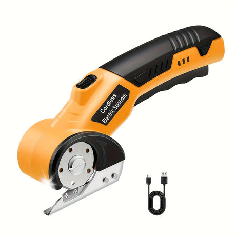 Cordless fabric cutter.