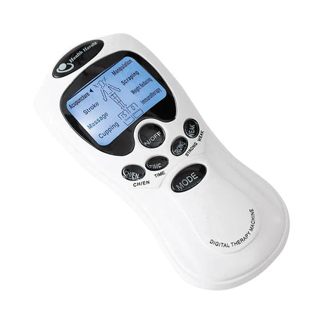 Electric pulse massager pad, battery powered.