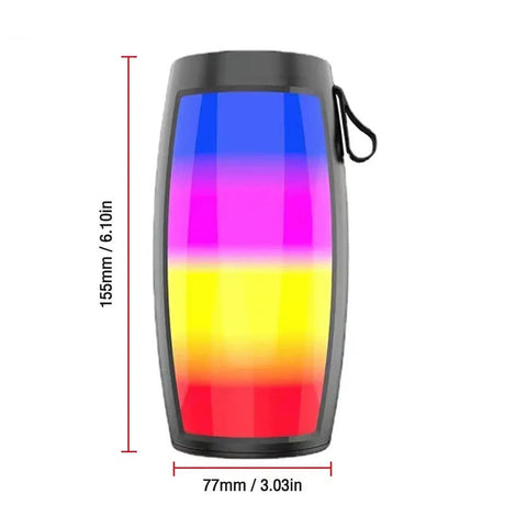 Black LED lights speaker.