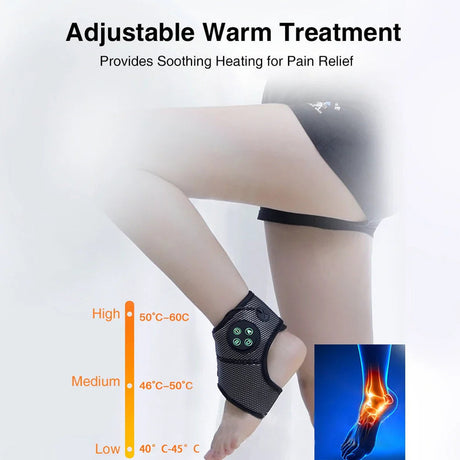 Black electric foot ankle massager.
