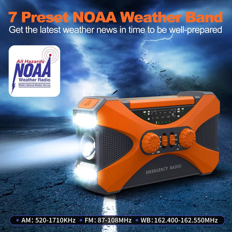 Orange solar radio.