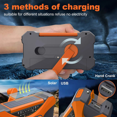 Orange solar radio.