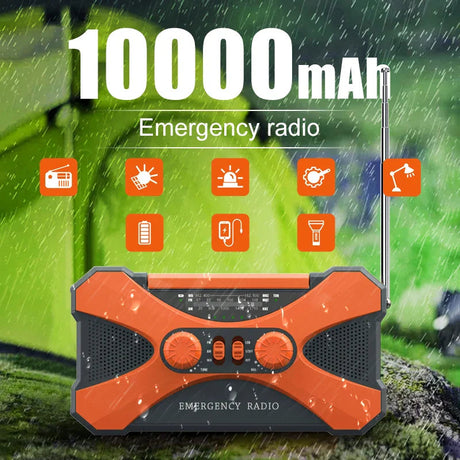 Orange solar radio.