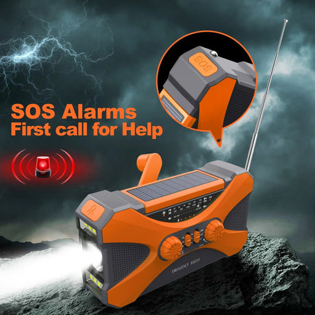 Orange solar radio.