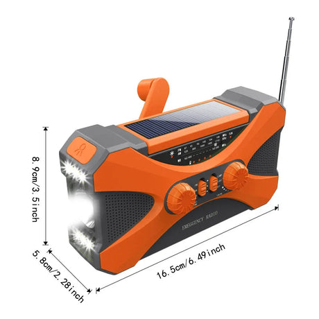 Orange solar radio.