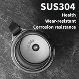 1L Thermos Bottle with LED Temperature Display Black