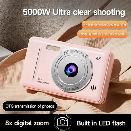 Retro Pocket Digital Camera Pink.