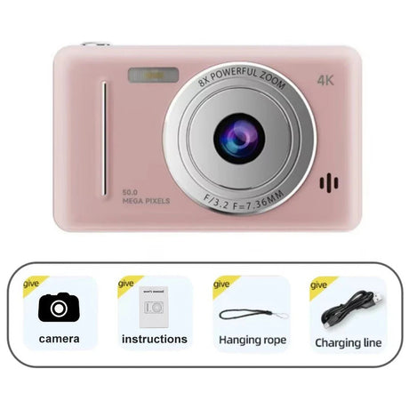 Retro Pocket Digital Camera Pink.