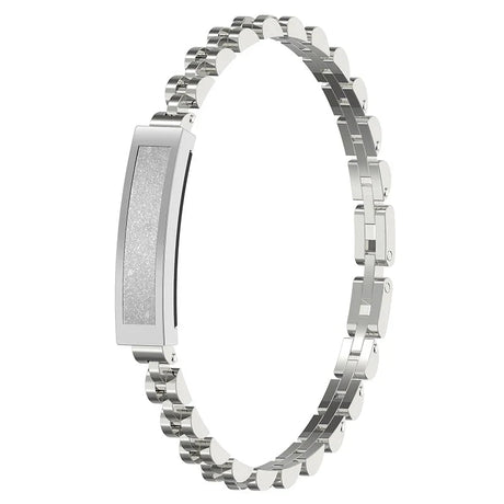No-screen smart watch, silver.