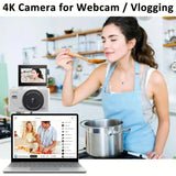 Digital Camera with 3.0 Flip Screen White