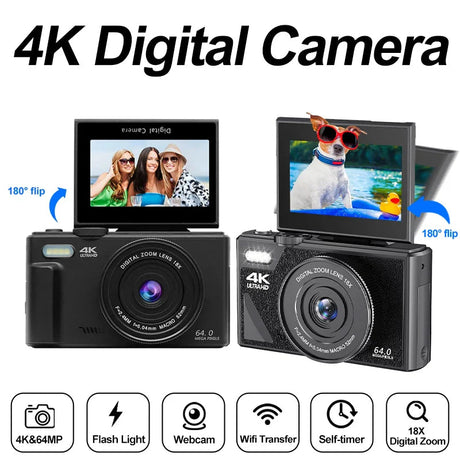 Digital Camera with Zoom Autofocus Black.