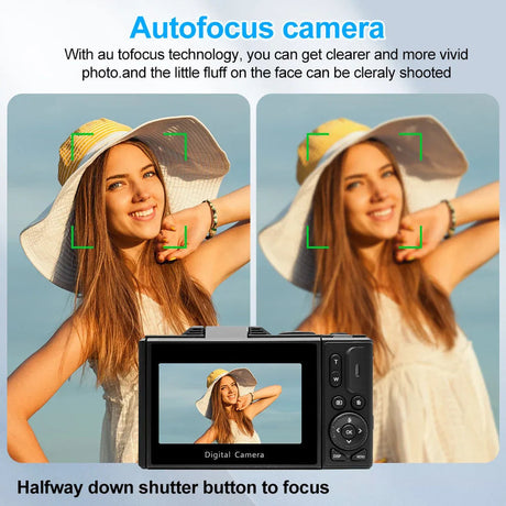 Digital Camera with Zoom Autofocus Black.