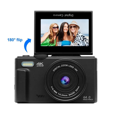 Digital Camera with Zoom Autofocus Black.