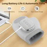 5-Level Electric Hand Massager with Hot Compress Grey