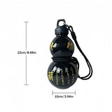 2pcs 800ml Gourd Water Bottle Black