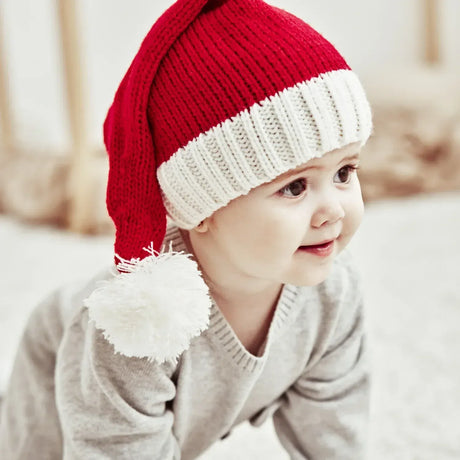 Trendbay Kids’ Christmas Knitted Beanie Hat with Cute Pom Pom.