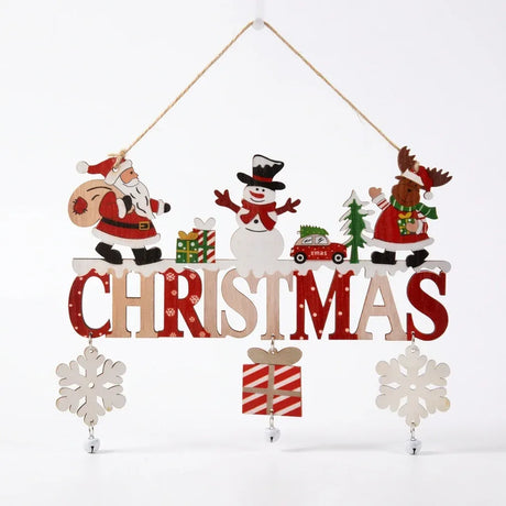 Trendbay Wooden Santa Claus Gnome Hanging Ornament Door & Tree Decoration.