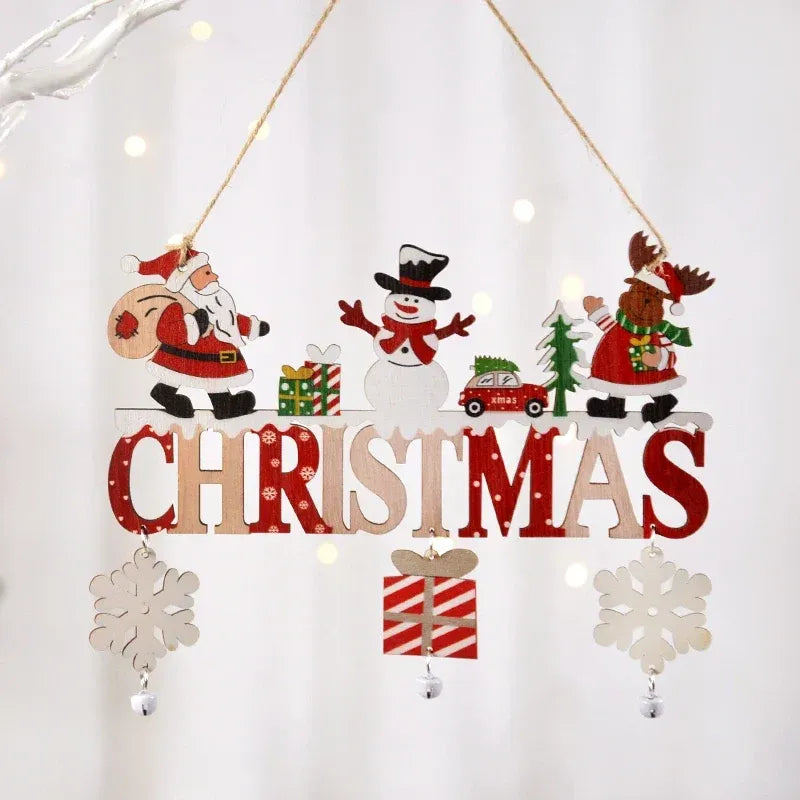 Trendbay Wooden Santa Claus Gnome Hanging Ornament Door & Tree Decoration