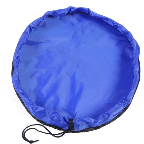 Trendbay Blue Toy Storage Bag & Play Mat 50cm Portable Toys Organizer.