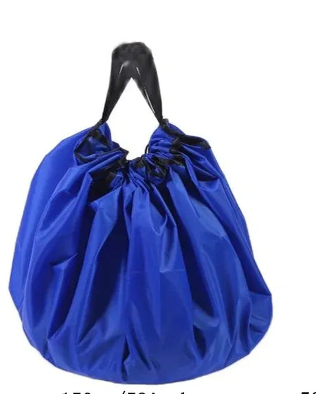 Trendbay Blue Toy Storage Bag & Play Mat 50cm Portable Toys Organizer.