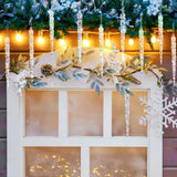 Acrylic Christmas Icicle Ornaments 13cm Hanging Decor.