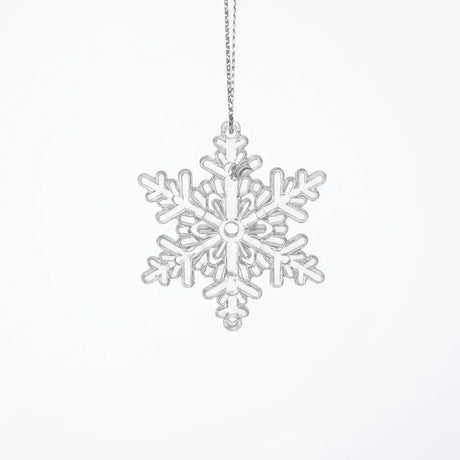 Trendbay 10Pcs Glitter Snowflake Christmas Ornaments Sparkling Hanging.