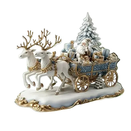 Trendbay Santa Claus & Reindeer Sleigh Desktop Decoration.