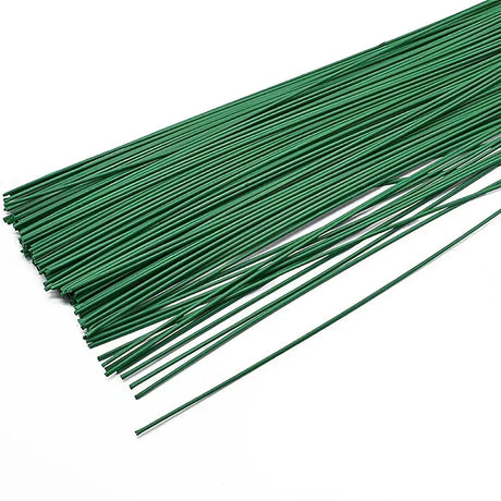 Trendbay Green Floral Wire Stems 40cm for Flower Arrangements.