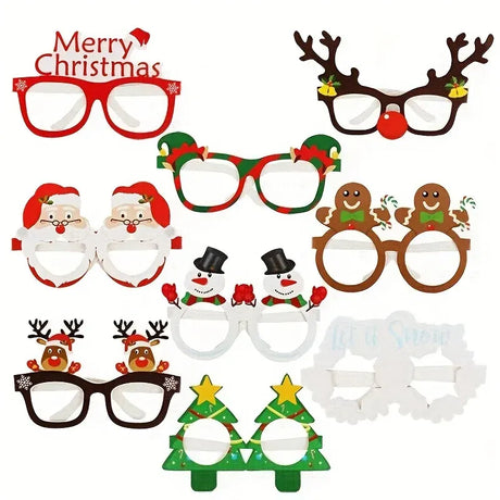 Trendbay Christmas Paper Glasses Photo Props.