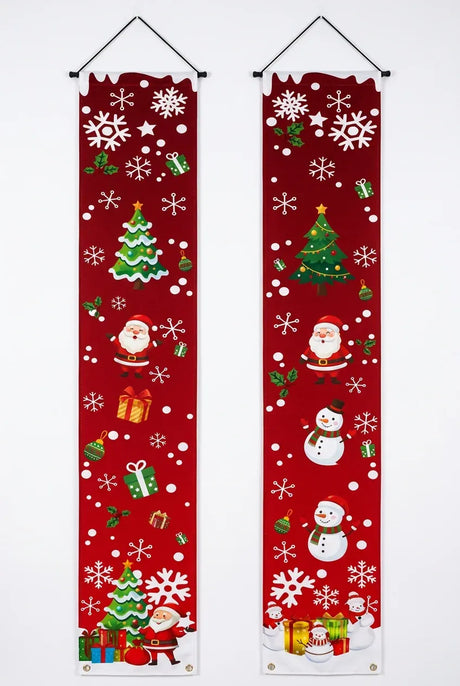 Trendbay 2D Christmas Door Banner Festive Front Porch Sign.