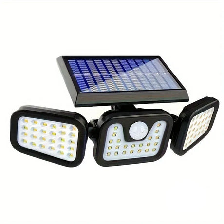 Trendbay 1pc 74-LED Solar Motion Sensor Wall Light 3-Level.