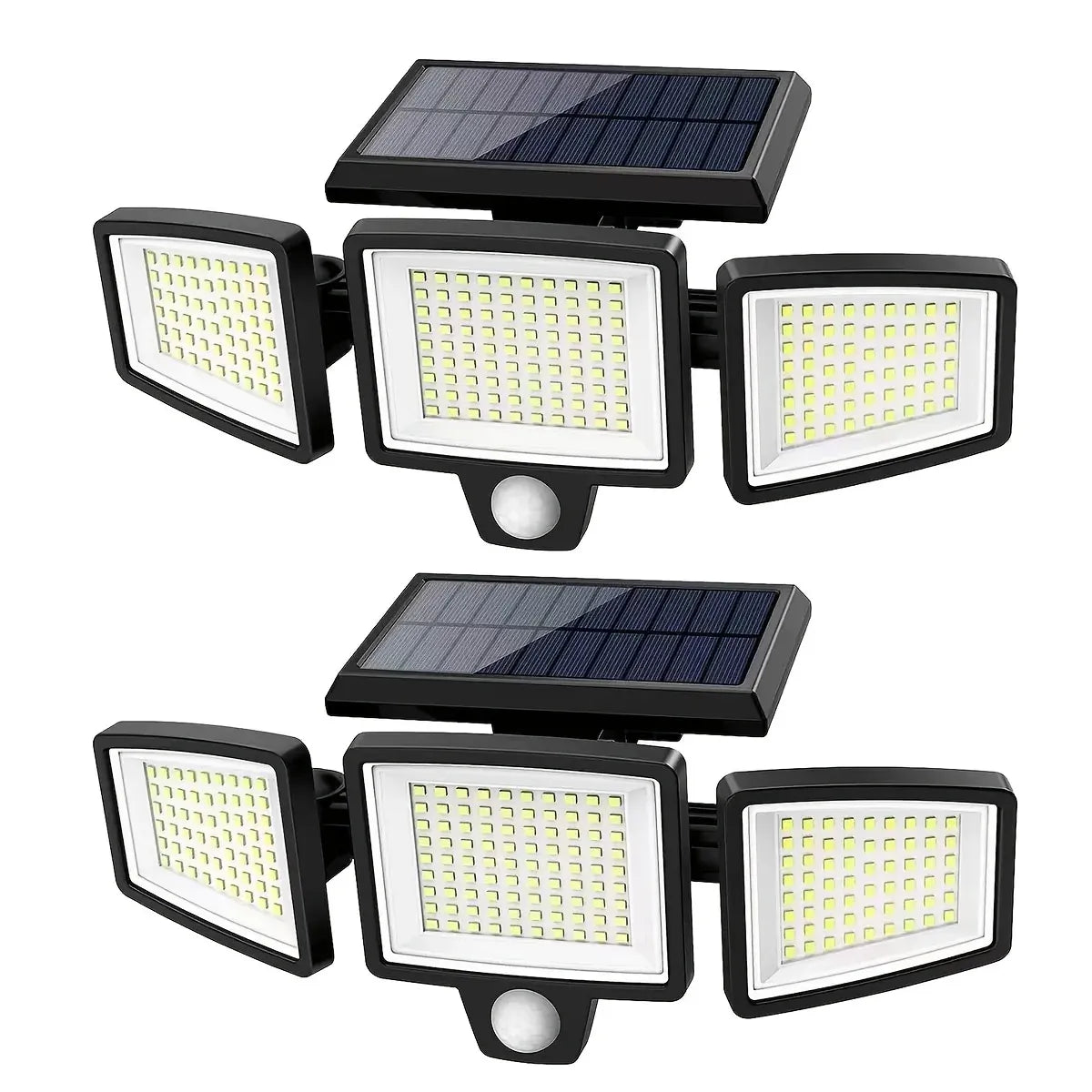 Trendbay 1pc 74-LED Solar Motion Sensor Wall Light 3-Level