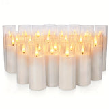 Flameless LED Candle Set Flickering Flame Effect 24pcs.