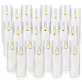Flameless LED Candle Set Flickering Flame Effect 24pcs.